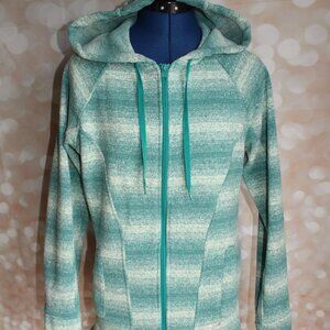 Women's Under Armour Storm 1 Green Ivory Wintersweet Fleece Full-Zip Hoodie ~M~
